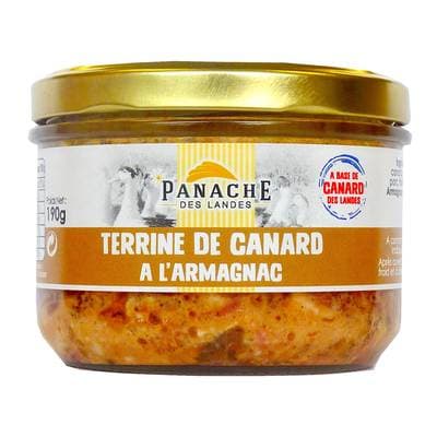 Panache Des Landes Terrine de canard à l'Armagnac, 190g