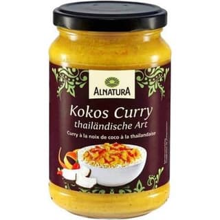 Alnatura Sauce Curry Thai Coco Bio en bocal, 325g
