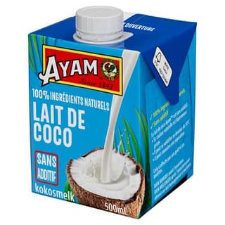 Ayam Lait de coco 100 % Naturel, 50cl