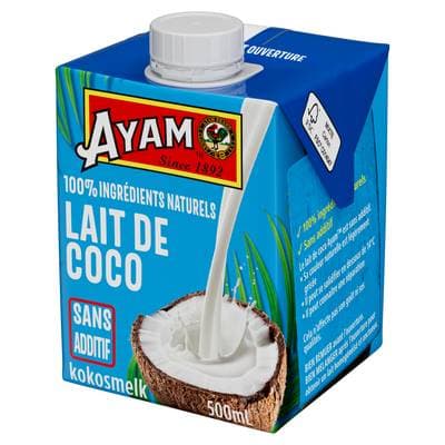 Ayam Lait de coco 100 % Naturel, 50cl