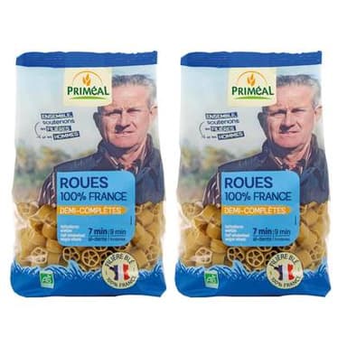 Priméal Roues 1/2 complète, bio, Lot de 2x500g