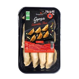 Coquelicot Provence Gyoza Crevettes Épices Thaï Bio, 10 gyoza - 200g