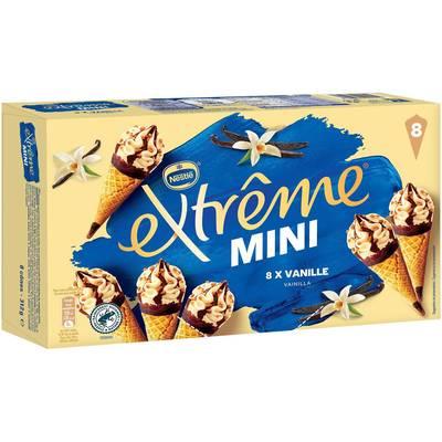 Extrême - Mmini cônes glacés Vanille et pépites de nougatine