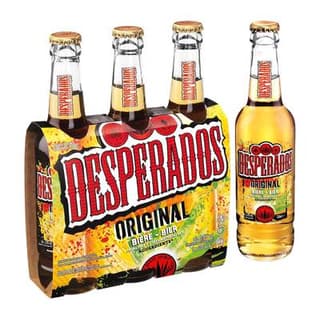 Desperados Bière aromatisée à la tequila 5,9°, 3x33cl