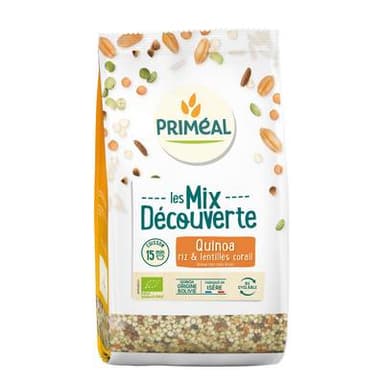 Priméal Mélange Quinoa riz lentille corail bio, 400g