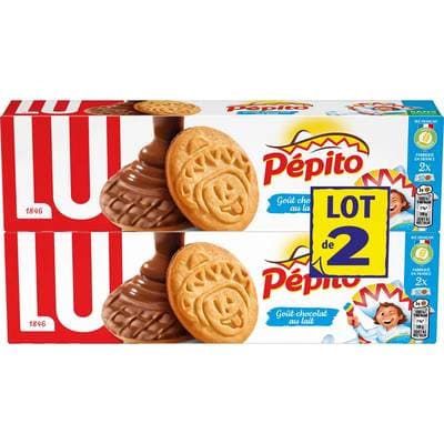 Lu Pépito au chocolat au lait, 2x192g