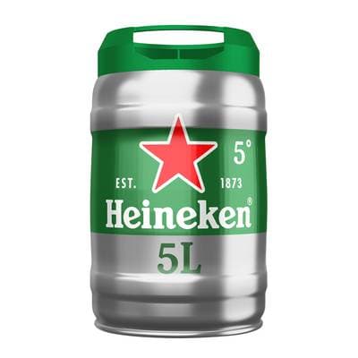 Heineken Fût de bière blonde 5°, 5L