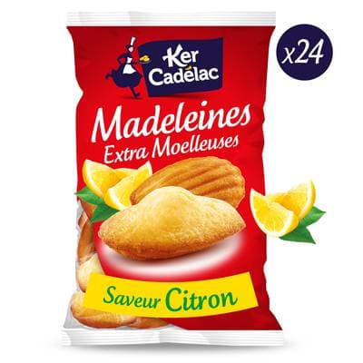 Ker Cadélac Madeleines Citron Extra Moelleuses, 600g
