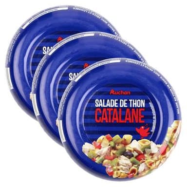 Auchan Salade catalane au thon, Lot de 3x250g