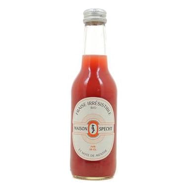 Maison Specht Jus Fraise Irrésistible et Note de Menthe, Bio, 25cl