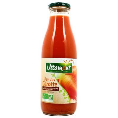 Vitamont Pur jus de carotte lactofermenté bio, 75cl