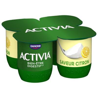 Activia Yaourt citron bifidus, 4x125g