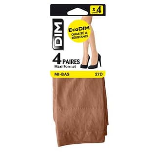 Dim Mi-bas femme capri 27D x4, Taille 35/41