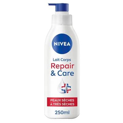 Nivea Lait Corps Repair et Care Hydratant 72H, 250ml