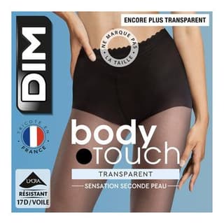 Dim Collant Transparent Body Touch 17D, Taille 4