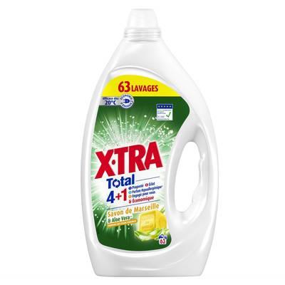 X Tra - Lessive Liquide 4en1 Savon de Marseille et Aloe Vera