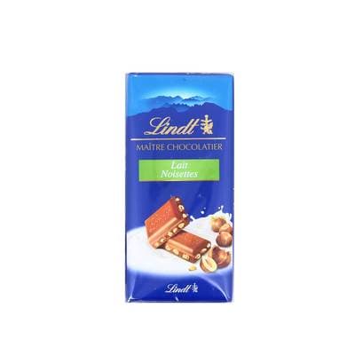 Lindt Chocolat au lait aux noisettes Maitre Chocolatier, 100g
