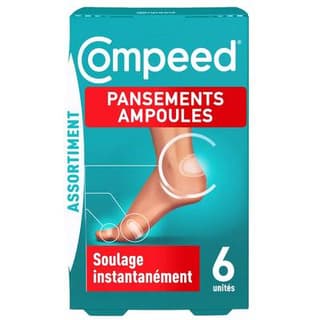 Compeed Pansements Ampoule Hydrocolloïde Assortiment, 6 pansements