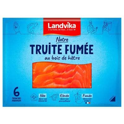 Landvika Truite Fumée, 6 tranches - 140g