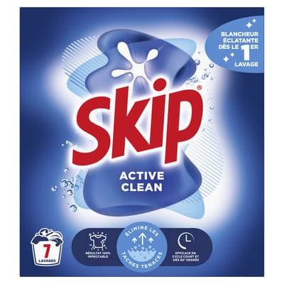 Skip Lessive en poudre Active Clean, 490g