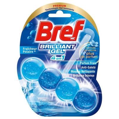Bref Wc Bloc WC brillant gel fraîcheur Polaire, 1 bloc wc