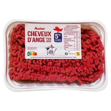 Auchan Cheveux d'Ange Pur Boeuf 5%MG, 350g