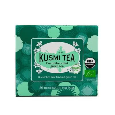 Kusmi Tea Thé vert menthe concombre bio, 20 sachets