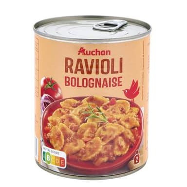 Auchan Ravioli à la bolognaise, 800g