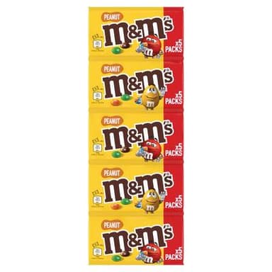 M&M'S Cacahuètes enrobées de Chocolat au Lait, 180g