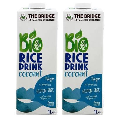 The Bridge Boisson de riz coco Bio, Lot de 2x1L