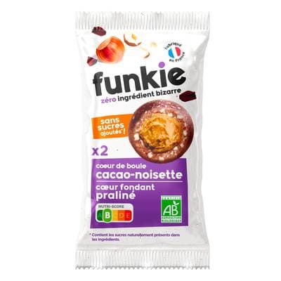 Funkie Coeur de Boule Cacao Noisettes Coeur Praliné Bio, 36g