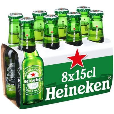 Heineken Bière blonde 5°, 8x15cl