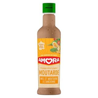 Amora Vinaigrette légère à la moutarde - Miel et moutarde à l'ancienne, 38cl