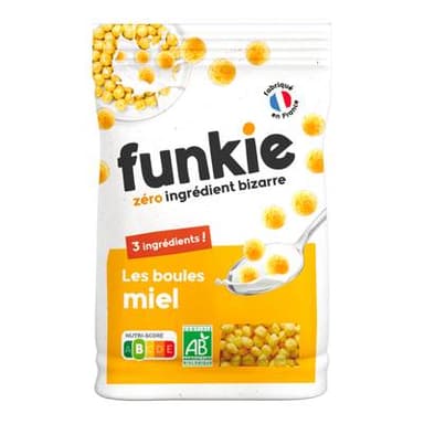 Funkie Céréales Boule Miel Bio, 300g