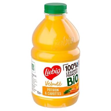 Liebig Soupe Velouté Potiron Carottes Bio, 75cl