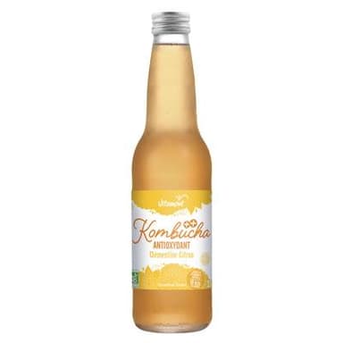 Vitamont Kombucha Clémentine Citron bio ANTIOXYDANT, 33CL