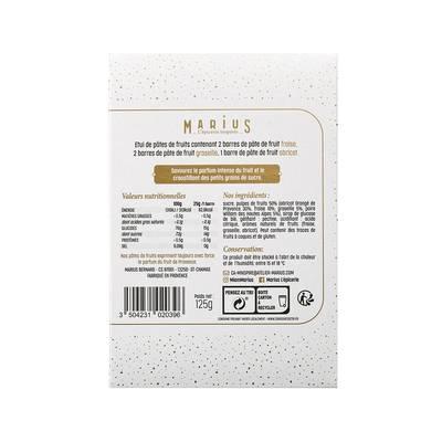 3504231020396 - Marius, L'Épicerie Inspirée - 5 Pâtes de fruits de Provence Fraise, Abricot et Groseille 5x25g