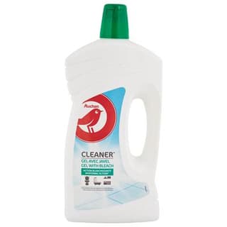 Auchan Gel nettoyant avec javel à action blanchissante, 1L