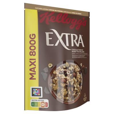 5050083712296 - Kellogg's - Céréales Extra chocolat noir noisettes 