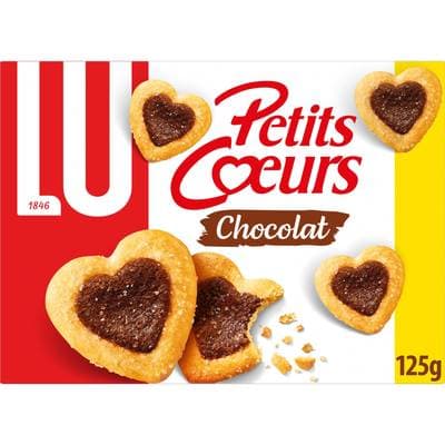 Lu Biscuit feuilletés au chocolat Petits Cœurs, 125g