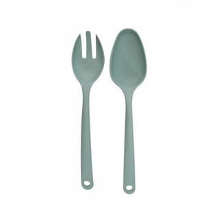 Point virgule Couverts à salade en PLA vert sauge 25cm, 1 pièce
