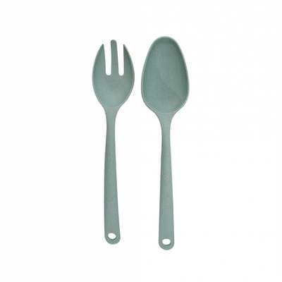 Point virgule Couverts à salade en PLA vert sauge 25cm, 1 pièce