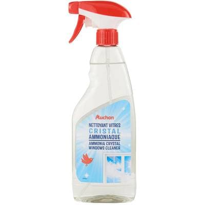 Auchan Spray vitres cristal ammoniaque, 750ml