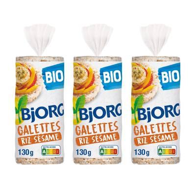 2050000334696 - Bjorg - Galettes de riz complet au sésame bio