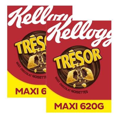 Trésor Céréale Chocolat Noisette, Lot de 2x1Kg