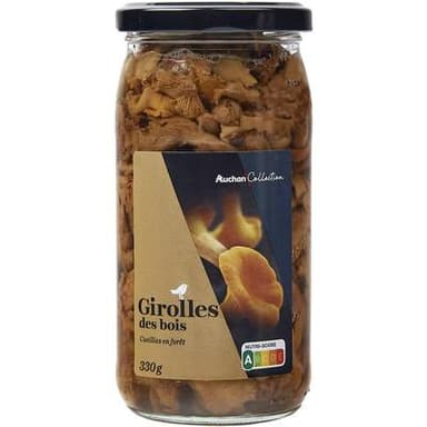 Auchan Collection Girolles en bocal, 185g