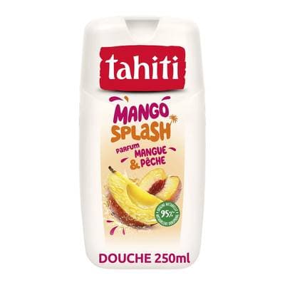 Tahiti Gel Douche Mango Splash Parfum Mangue & Pêche, 250ml