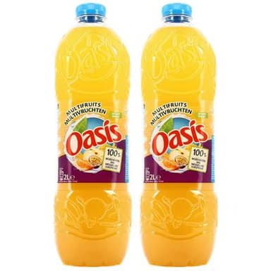 Oasis Boisson aux fruits multifruits, Lot de 2x2L