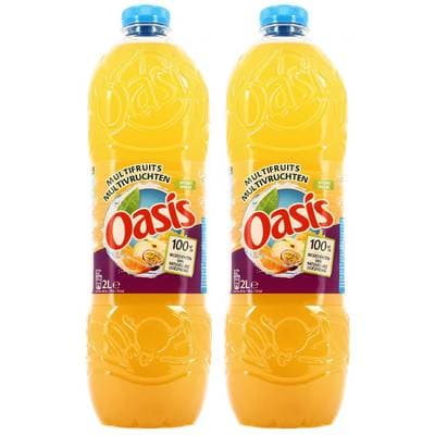 Oasis Boisson aux fruits multifruits, Lot de 2x2L
