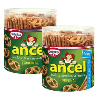 Ancel Sticks et Bretzels d'Alsace, Lot de 2x300g
